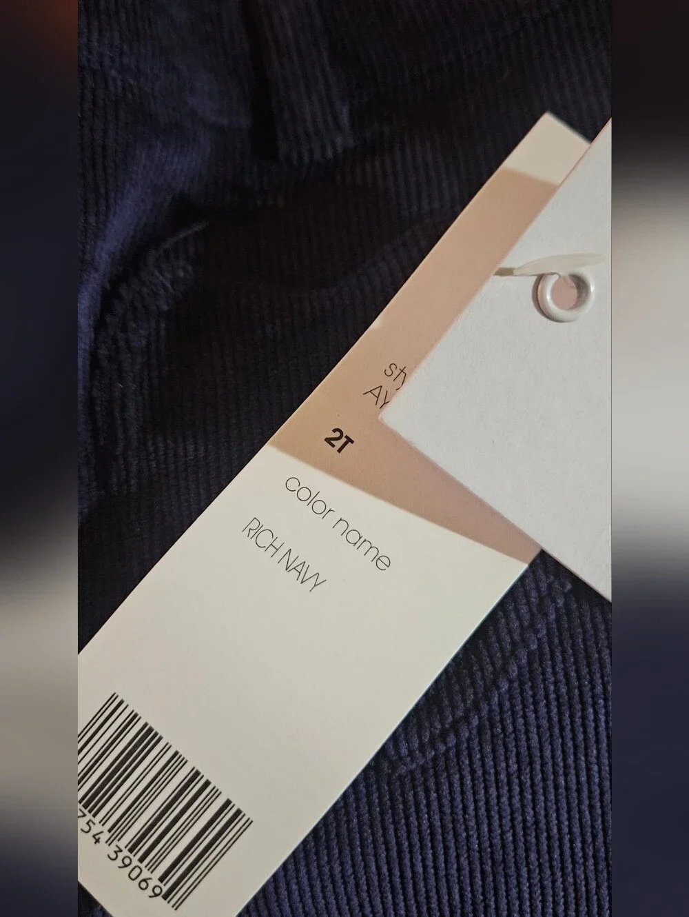 Adyson Parker Navy Corduroy Pants with Heart Pocket